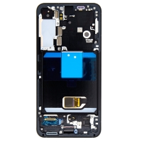 Samsung S901B Galaxy S22 - LCD display + Touch Unit + Front Cover Gray (Service Pack)