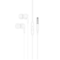 Hoco M124 wire earphones Jack 3,5mm with microphone white