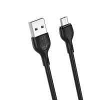 XO Cable USB-A - Micro USB, 1m, 2A, NB200 black