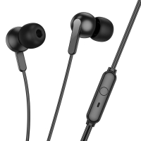 Hoco M124 wire earphones Jack 3,5mm with microphone black
