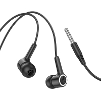 Hoco M104 wired earphones Jack 3,5mm with microphone black