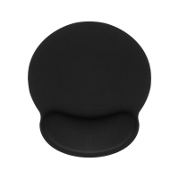 Ergonomic mousepad wrist support 250 x 230 x 25 mm black