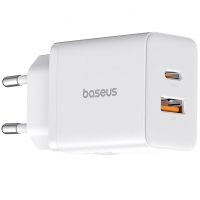 BASEUS 220V 30W, USB-A + USB-C, Cube Pro white - P10111404213-00