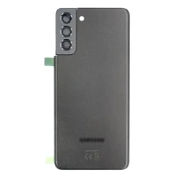 Samsung G996 Galaxy S21 Plus - Battery Door + Battery Door Adhesive + Back Camera Lens and Bezel Black OEM