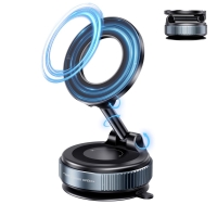 XO Holder Magnetic Suction cup, Manual locking with vacuum C169 black