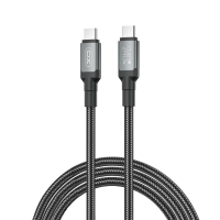 XO Cable Type-C - Type-C, 2m, 240W, Metal Braided, NB-Q264B black