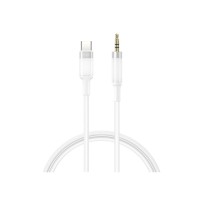 XO Audio adapter Type-C - AUX, 1m, NB-R279B white