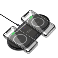 XO Wireless charger 20W 2 in 1, WX025 black