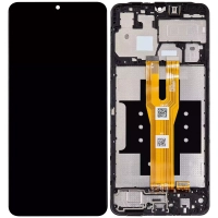 Samsung A065F Galaxy A06 - LCD display + Touch Unit + Front Cover Black (OEM)