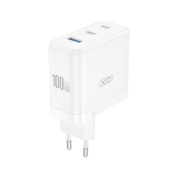 XO wall charger CE35 PD 100W 2x USB-C 1x USB white