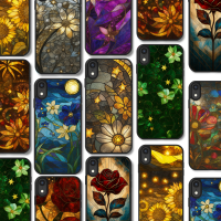 Θήκη για ( Samsung S25 Edge ) Stained Glass Flowers με 10 Σχέδια επιλογής (Κωδ: 1050)