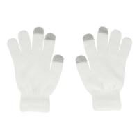 Gloves for touch screens design 1 WHITE