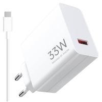 Xiaomi MDY-16-EF USB-A 33W Travel Charger + Cable USB-C White (Bulk)
