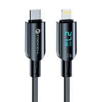 Forcell Cable USB-C to Lightning F-Energy PD 3A 27W Digital 1,2m C276 black