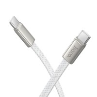 Hoco Flat Cable USB-C to USB-C 3A 60W 1m X125 white