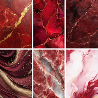 Red Marble Phone Skin Protector 6 τεμάχια ( Χρειάζεται μηχάνημα κοπής ) (Κωδ:20005)