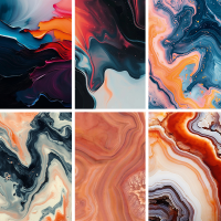 Warm Marble Phone Skin Protector 5 τεμάχια ( Χρειάζεται μηχάνημα κοπής ) (Κωδ:20001)