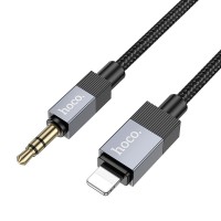 Cable AUX Jack 3,5mm (male) to Lightning (male) Hoco 1m UPA32A black