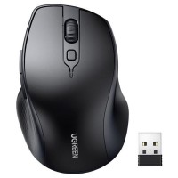Wireless Mouse UGREEN MU101, 4000DPI, BT / USB Receiver, Black