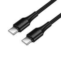 Cable USB-C to USB-C Hoco 3A 60W 1m X120 black