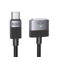 Cable USB-C to MagSafe3 Hoco 5A 140W magnetic 1,8m U141 black