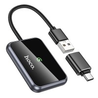 Wireless CarPlay adapter Hoco USB-A / USB-C HU1 black
