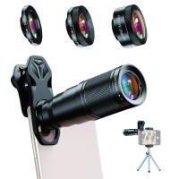 APEXEL APL-22X105 4 in 1 22X Telephoto lens Kits With Tripod for Mobile Phone