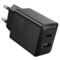 Phone charger Hoco USB-A + USB-C QC3.0 PD AFC 3A 30W N71 black
