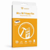 Vimshi HD 9H PRIVACY 0.45mm HARD Flex Tempered Glass (10Pcs)