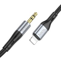 Cable AUX Jack 3,5mm to Lightning Hoco 1m UPA22 black