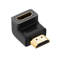 UGREEN HDMI Adapter female - male Angled black - HD112 / 20109