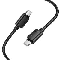 Cable USB-C to USB-C Hoco 3A 60W 1m X113 black