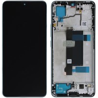 Xiaomi Redmi Note 13 Pro 5G - LCD Display + Touch Unit + Front Cover Blue 5600010N1600 Original (Service Pack)