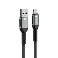 Cable USB-A to Lightning Forcell F-Energy 2,4A 12W Cafule 0,5m C257 black