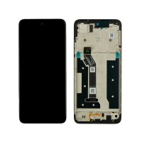 Motorola Moto G35 XT2433 - LCD display + Touch Unit + Front Cover Black 5D68C28856 (Original Service Pack)