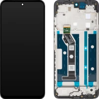 Motorola Moto G15 / G15 Power - LCD display + Touch Unit + Front Cover Black 5D68C29273 (Original Service Pack)