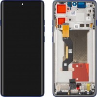 Motorola Edge 60 Pro - LCD display + Touch Unit + Front Cover Blue 5D68C30046 (Original Service Pack)