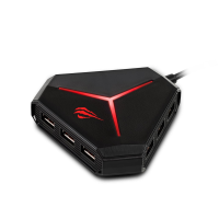 Gaming USB MultiHub Havit H95 με USB 2.0, USB 3.0, SD card reader, MIC in, AUX out