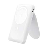 Powerbank compatible with MagSafe Forcell F-Energy MagStand F10K2 QC3.0 PD 5A 20W 10000mAh white