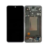 Samsung A566B Galaxy A56 5G - LCD display + Touch Unit + Front Cover Black Original (Service Pack)