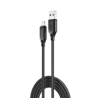 XO Cable USB-A - Lightning, 1m, 2.4A, black - NB235