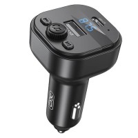 XO MP3 Wireless FM Transmitter 15W, USB-A + USB-C, black - BCC18