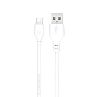 Cable USB - Micro USB, XO, 2.1A, 2m, NB103 white