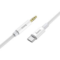 Cable AUX Jack 3,5mm to USB-C Hoco 1m UPA19 silver