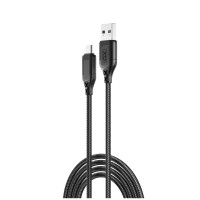 XO Cable USB-A - Micro USB, 2.4A, black - NB235