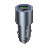Hoco Z60 48W Φορτιστής Αυτοκινήτου USB-A & USB-C PD QC3.0 Black (Bulk)