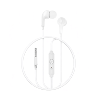 XO Hands Free Headphones 3.5mm, with microphone white - EP86