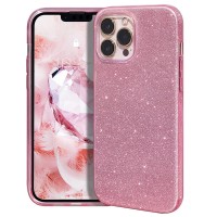 Θήκη Glitter 3in1 TPU Sparkle για  το Samsung A57 Ροζ χρώμα