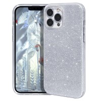 Θήκη Glitter 3in1 TPU Sparkle για  το Samsung A57 Ασημί χρώμα