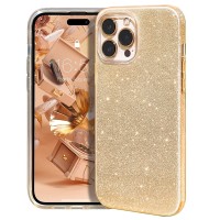 Θήκη Glitter 3in1 TPU Sparkle για  το Samsung A57 Χρυσό χρώμα
